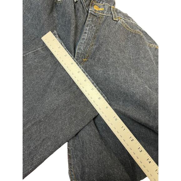 L.L. Bean Ladies Double Relaxed Dark Washed Jeans Size 14 - Picture 6 of 8